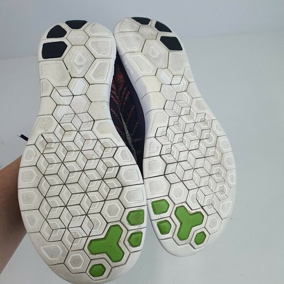 Nike‎ Free 4.0 Flyknit Running Athletic Shoes Womens Size 7 Purple 717076-502 - Picture 5 of 10